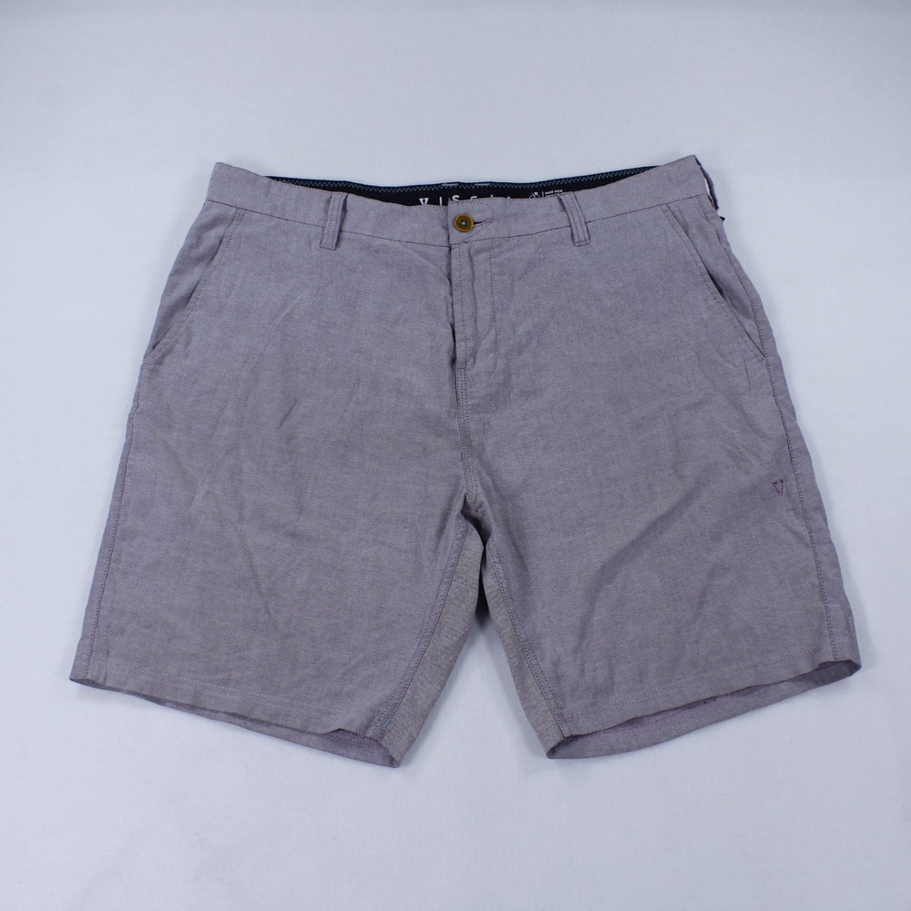 Vissla Men's Size 36 No See Ums Hybrid Walkshorts Heather Purple Grey Stretch